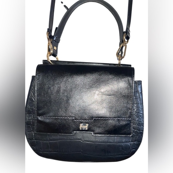 H by Halston Croc-Embossed 2-Way Leather Bag - Picture 14 of 14